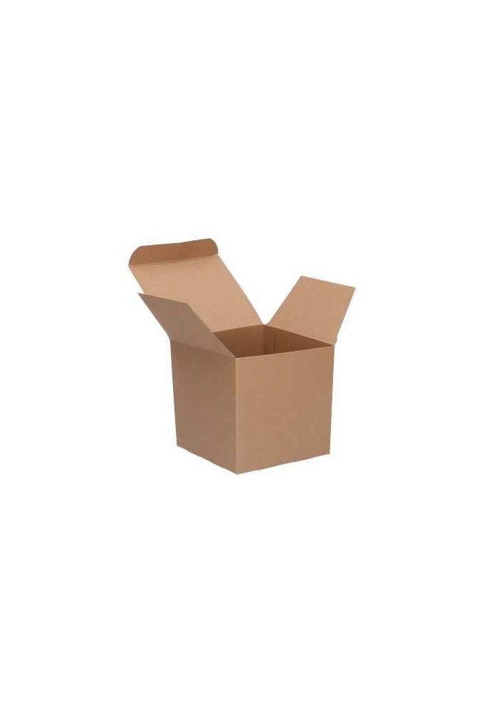 Kadodoosjes KrabBOX Gerecycled Naturel 8x8x8cm 25stuks OP IS OP