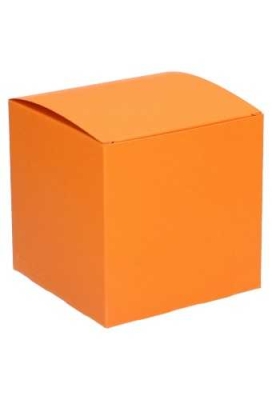 Kadodoosjes KrabBOX Gerecycled Oranje 8x8x8cm 25stuks OP IS OP