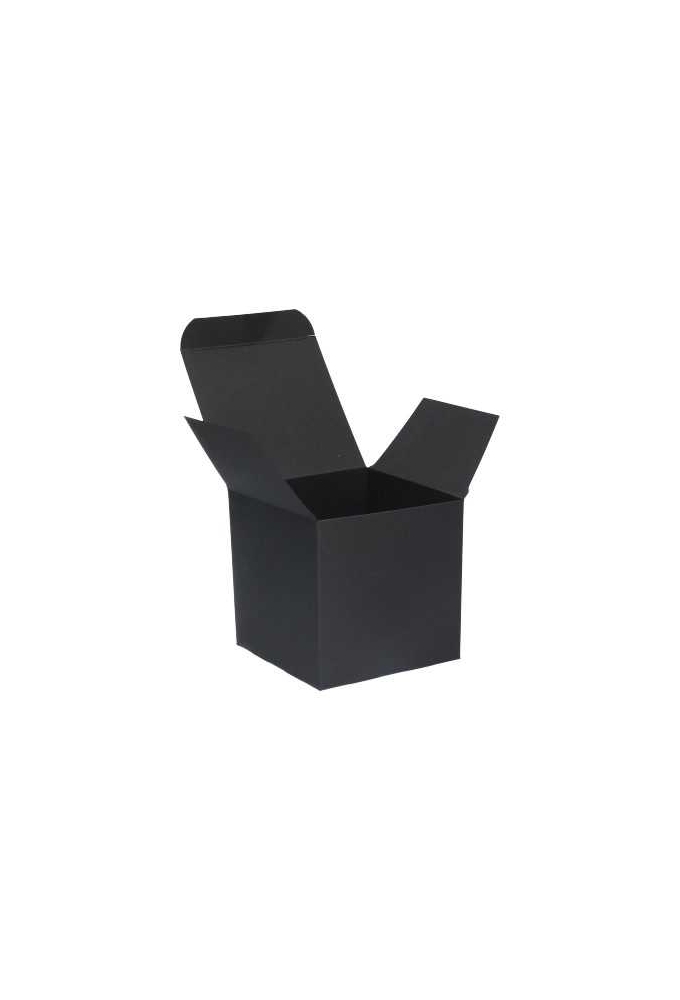Kadodoosjes KrabBOX Gerecycled Zwart 8x8x8cm 25stuks OP IS OP