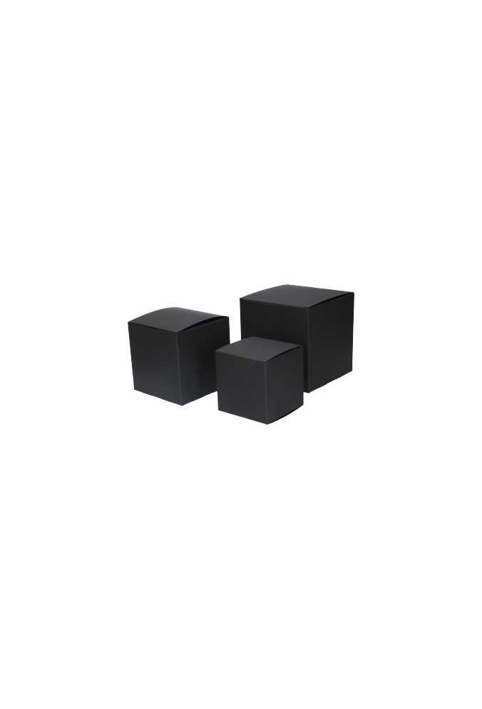 Kadodoosjes KrabBOX Gerecycled Zwart 8x8x8cm 25stuks OP IS OP