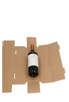Wijnverzenddoos 1 fles & Interieur 8.8x8.8x34.7cm 20stuks