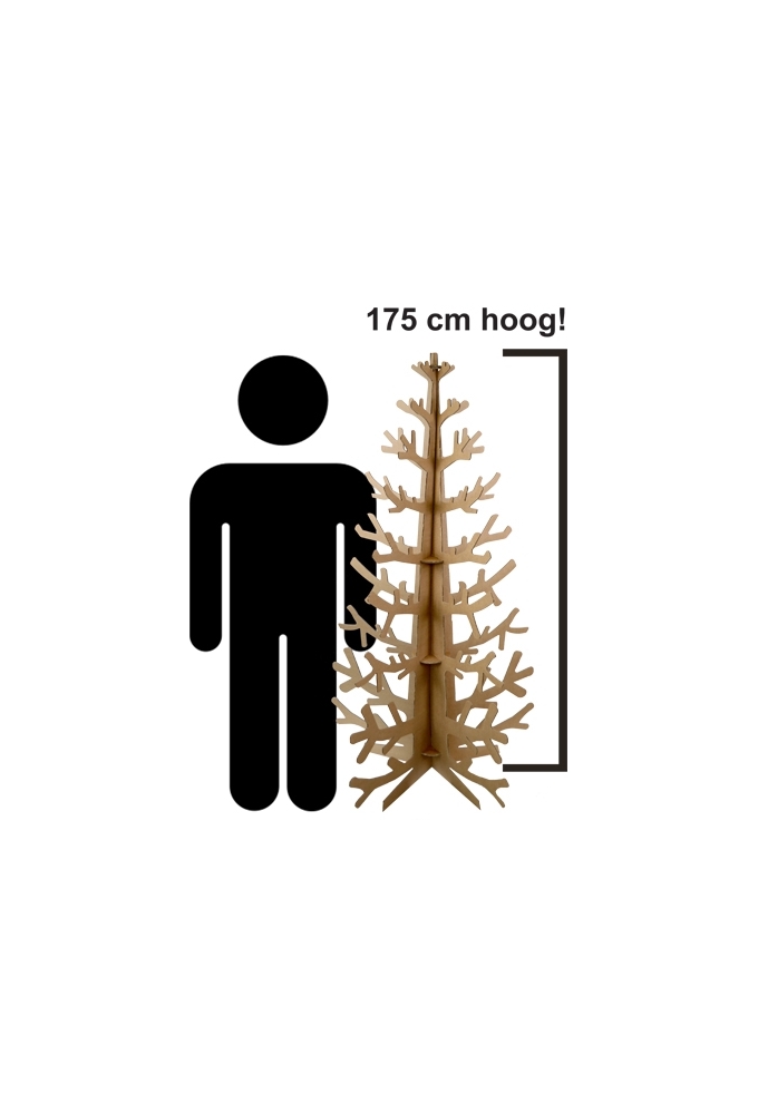 Kerstboom Gemaakt Van Karton 96x96x175cm per 1 stuk