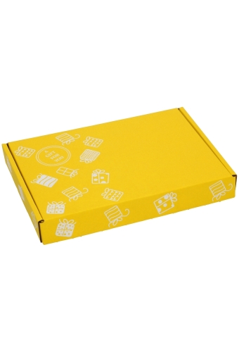 Brievenbusdoos Met Klep Pinto Gift For You Geel A5 22x15.5x2.8cm 10stuks OP IS OP