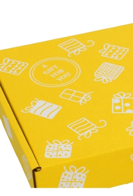 Brievenbusdoos Met Klep Pinto Gift For You Geel A5 22x15.5x2.8cm 10stuks OP IS OP