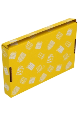 Brievenbusdoos Met Klep Pinto Gift For You Geel A5 22x15.5x2.8cm 10stuks OP IS OP