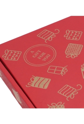 Brievenbusdoos Met Klep Pinto Gift For You Rood  A4 31x22x2.8cm 10stuks OP IS OP