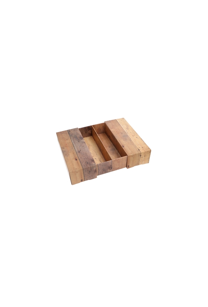 Luxe Wijndozen 2-Fles Hout 32.5x17x7.8cm 10stuks