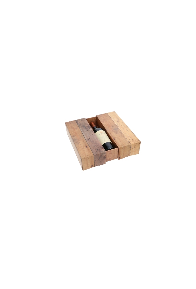 Luxe Wijndozen 2-Fles Hout 32.5x17x7.8cm 10stuks