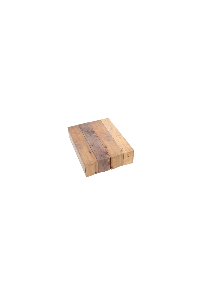 Luxe Wijndozen 2-Fles Hout 32.5x17x7.8cm 10stuks