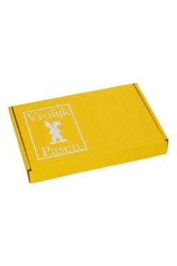 Brievenbusdoos Klep Vrolijk Pasen Wit A5 22x16x2.8cm 15stuks