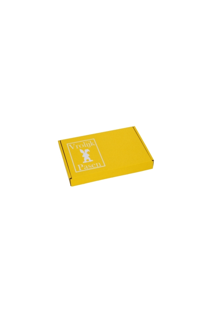 Brievenbusdoos Klep Vrolijk Pasen Wit A5 22x16x2.8cm 15stuks