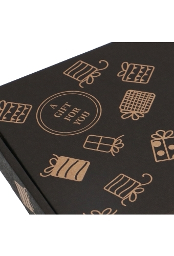 Brievenbusdoos Met Klep Pinto Gift For You Zwart A5 22x15.5x2.8cm 10stuks OP IS OP
