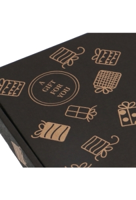 Brievenbusdoos Met Klep Pinto Gift For You Zwart A5 22x15.5x2.8cm 10stuks OP IS OP
