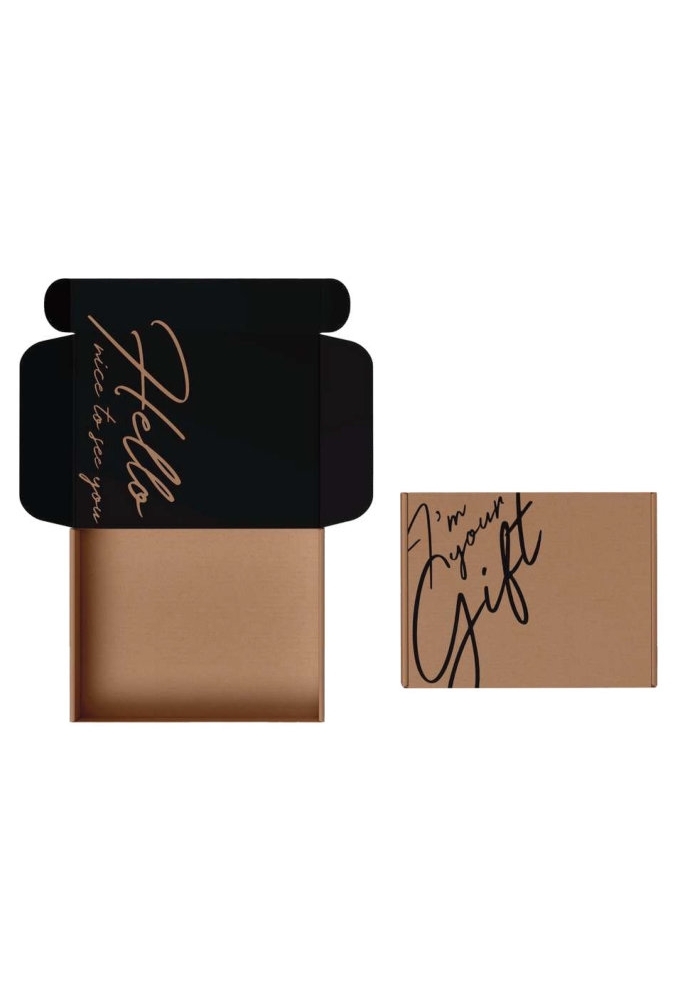 Brievenbusdoos Met Klep Pinto I'm Your Gift Zwart A4 31x22x2.8cm 10stuks