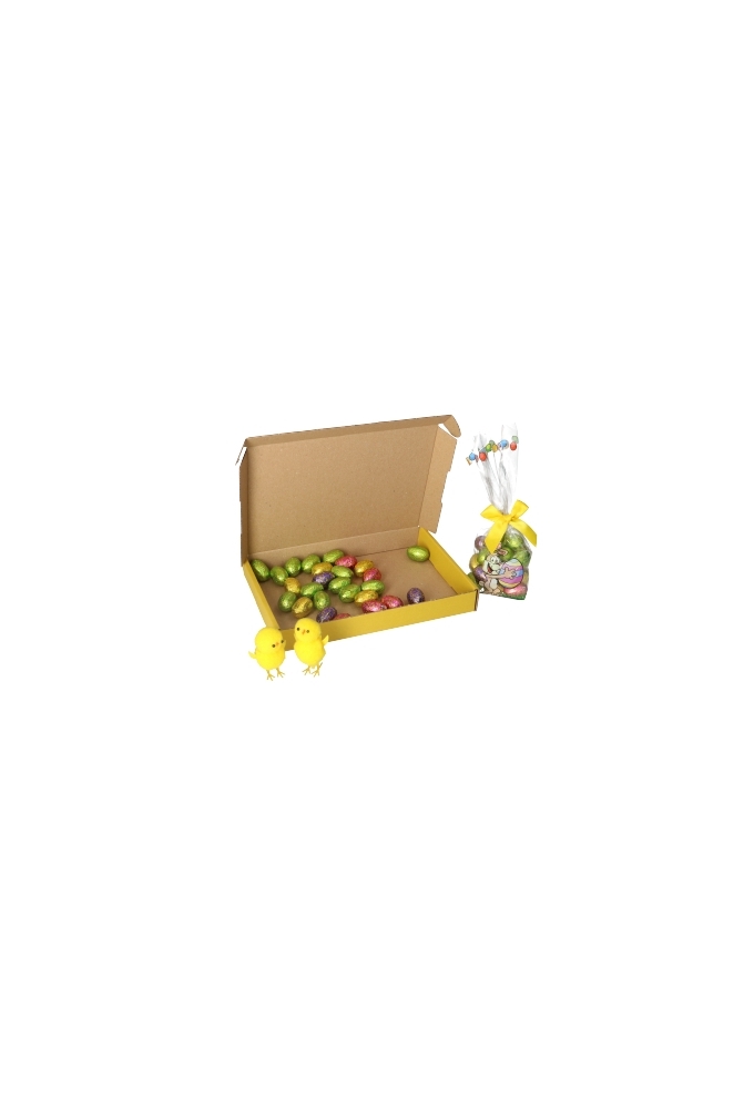 Brievenbusdoos Klep Vrolijk Pasen Kraft A5 22x16x2.8cm 15stuks