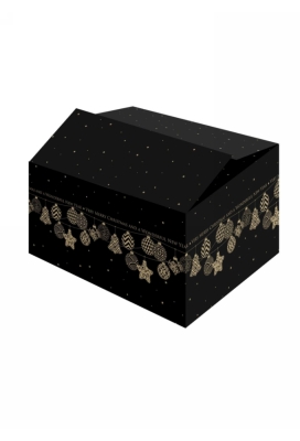 Kerstpakketdozen Garland Black 35x31.5x17cm 15stuks