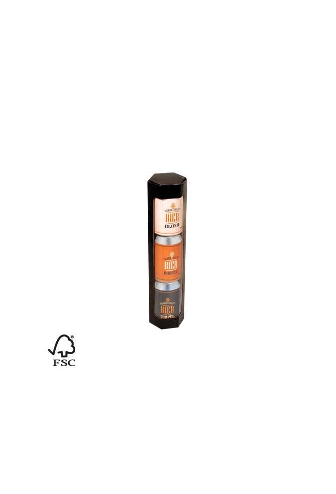 Bierverpakking Koker 3 Blikjes Bier 33cl of 2x Blikjes 50cl FSC® 50st