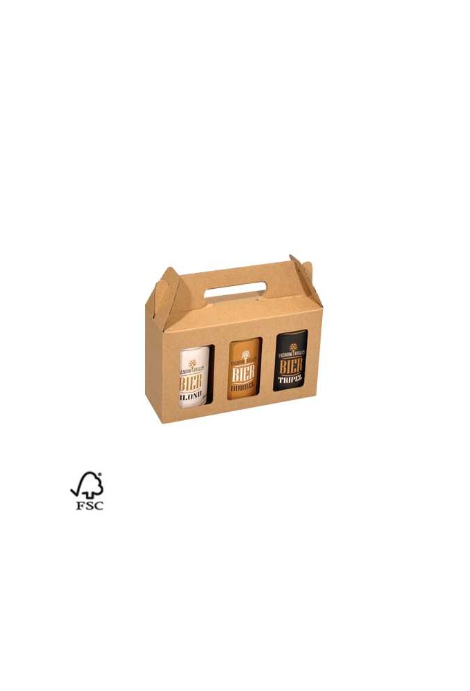Bierverpakking Kraft Voor 3x 33cl Blikjes FSC® 50stuks