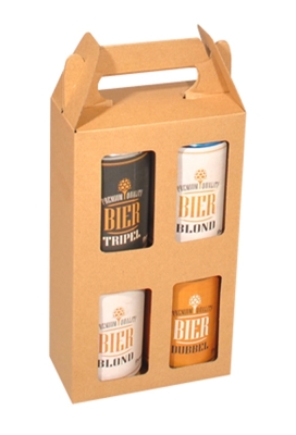 Bierverpakking Kraft Voor 4x 33cl Blikjes FSC® 50stuks