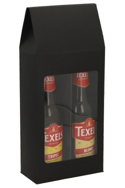 Bierverpakking Tivoli Black Window 2flesjes bier 13x6.5x30cm FSC®10stuks