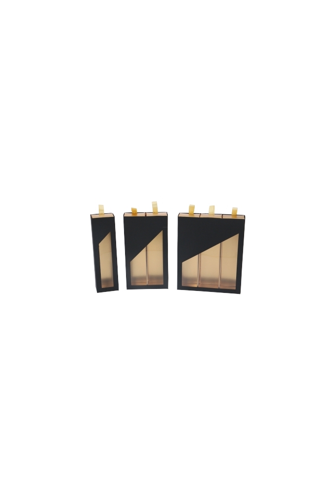 Bonbondoos 1 Ladeboxje Zwart Mat Goud Mat Laag FSC® 16x4.3x2.8cm 10st