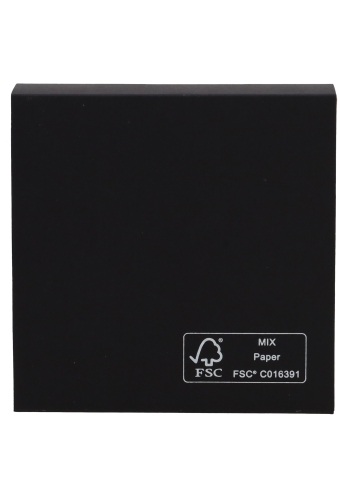 Bonbondoosjes & Schuifvenster Zwart Mat & Goud FSC® 10x10x2.7cm 10st