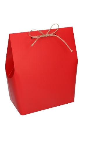 Kadozakjes Borgo Rood Met Plakstrip & Lint 18x11.5x24.5cm FSC® 10stuks