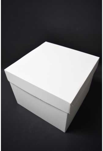 Luxe Geschenkdoos Torino Wit Mat FSC® 25x25x20cm 20stuks