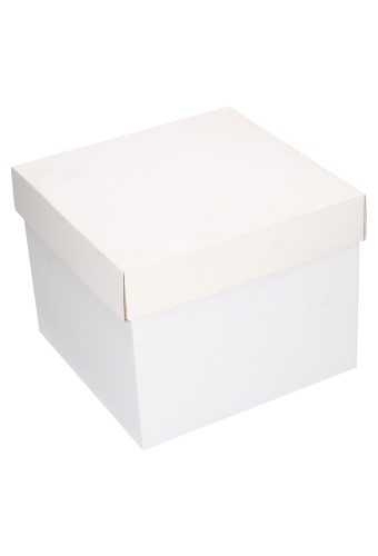 Luxe Geschenkdoos Torino Wit Mat FSC® 25x25x20cm Los Model