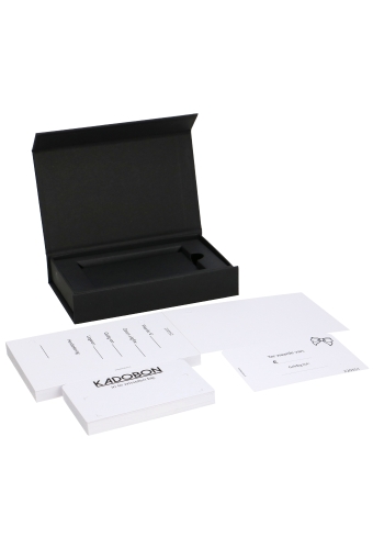 Luxe Magneetdozen & Inlay New York FSC® Zwart Mat 7x12x2cm 1200gr 25st