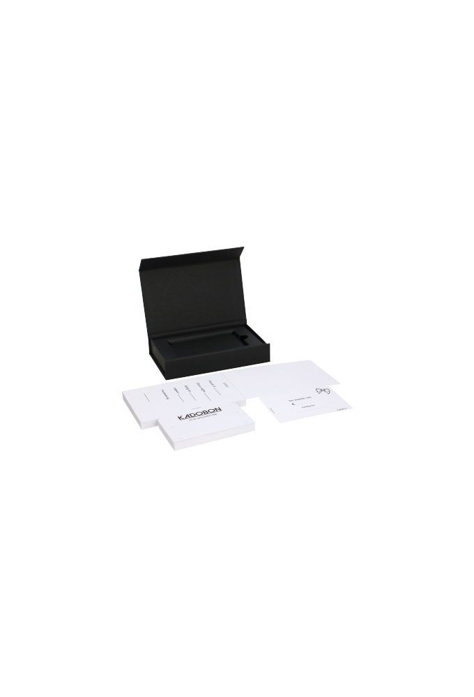 Luxe Magneetdozen & Inlay New York FSC® Zwart Mat 7x12x2cm Los Model