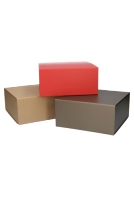 Luxe Magneetdozen New York FSC® Kraft Naturel 22x22x10cm 1200gr 25st