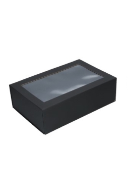 Luxe Magneetdozen New York FSC® Zwart Mat & Venster 33x22x10cm 25stuks