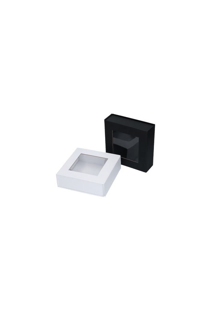 Luxe Magneetdozen New York FSC® Zwart Mat Venster 15x15x5cm Los Model