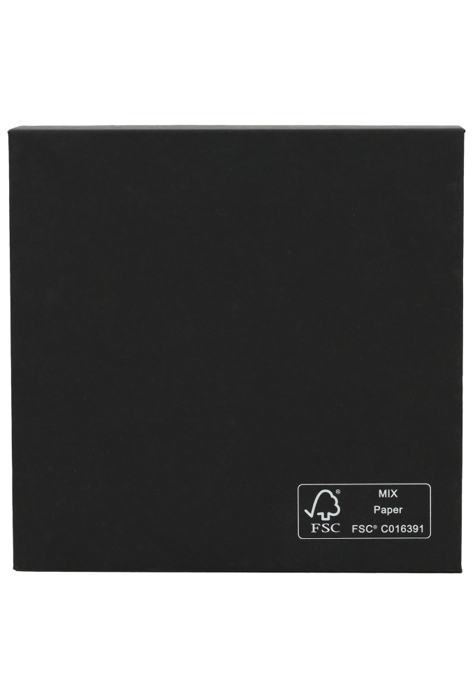 Magneet Bonbondoosjes Mat Zwart 16 Bonbons FSC® 14x14x3cm 10stuks