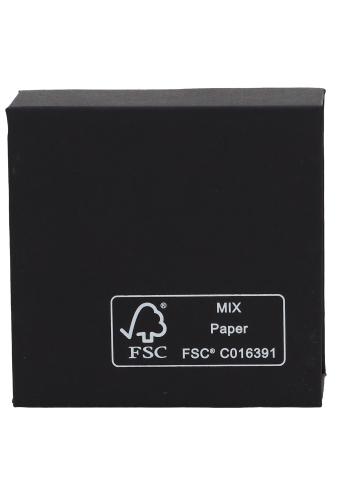 Magneet Bonbondoosjes Mat Zwart 4 Bonbons 6.9x6.9x3cm FSC® 10stuks