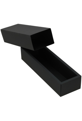 Schuif Deksel Kadodoosje Jakarta Zwart Mat 23.4x6x5cm FSC® 10stuks