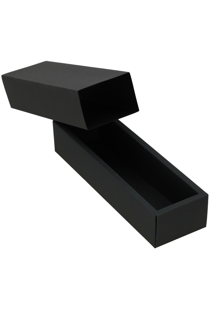 Schuif Deksel Kadodoosje Jakarta Zwart Mat 23.4x6x5cm FSC® 10stuks