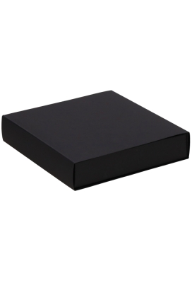 Schuif Deksel Kadodoosje Jakarta Zwart Mat FSC® 12.5x12.5x2.8cm 10st