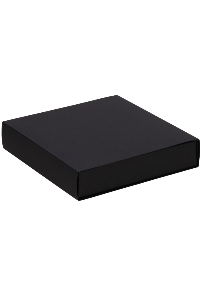 Schuif Deksel Kadodoosje Jakarta Zwart Mat FSC® 12.5x12.5x2.8cm 10st