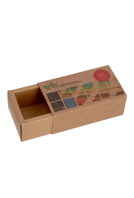 Schuifdoosjes Jakarta Kraft Digitaal Bedrukt FSC® 12x6x5cm 10stuks