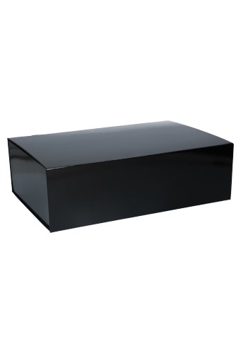 Wijn Magneetdozen New York FSC® Zwart Glans 33x22x10cm Inlay 2fl 25t