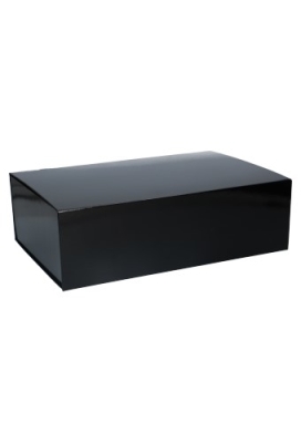 Wijn Magneetdozen New York FSC® Zwart Glans 33x22x10cm Inlay 2fl 25t