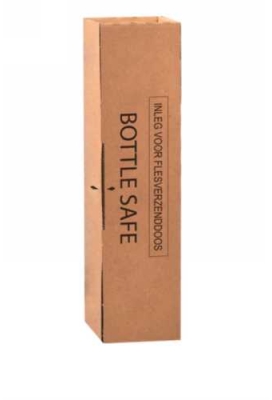 Wijn Verzendverpakking Hout 1 fles 11x10x40.5cm Met inlay FSC® 50stuks