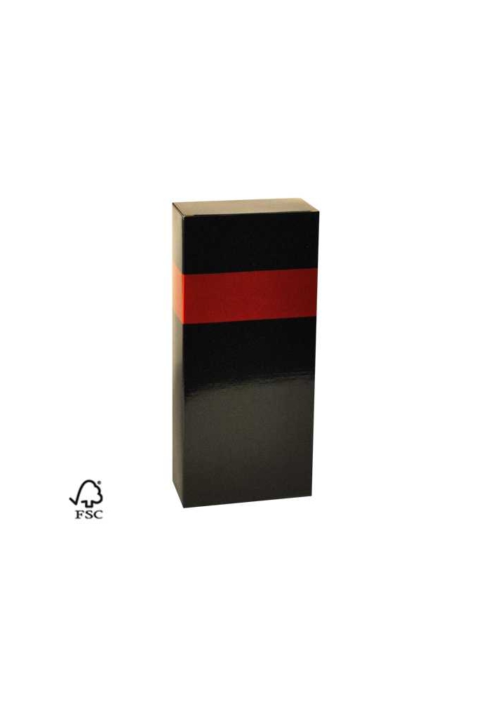 Wijndoos 2 fles Black & Rood 16.4x8x36.5cm FSC® 50stuks