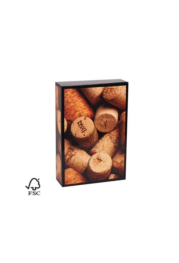 Wijndoos 3 fles Kurk 24.9x8x36.5cm FSC® 50stuks