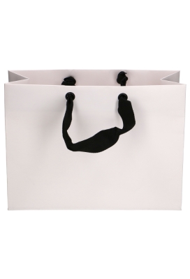 Luxe Kadotasjes Dublin Wit Mat Met Draaglint 32x12x24cm 10stuks