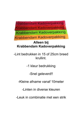Breed Openings Lint Metallic Rood 15cm x 10meter