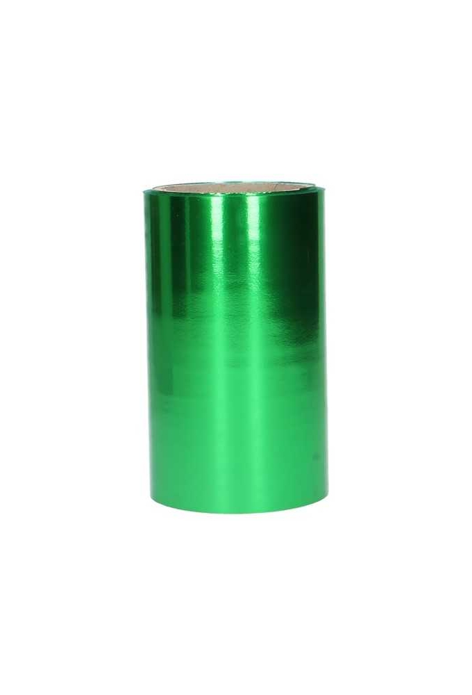Breed Openings lint Metallic Groen 15cm x 10meter