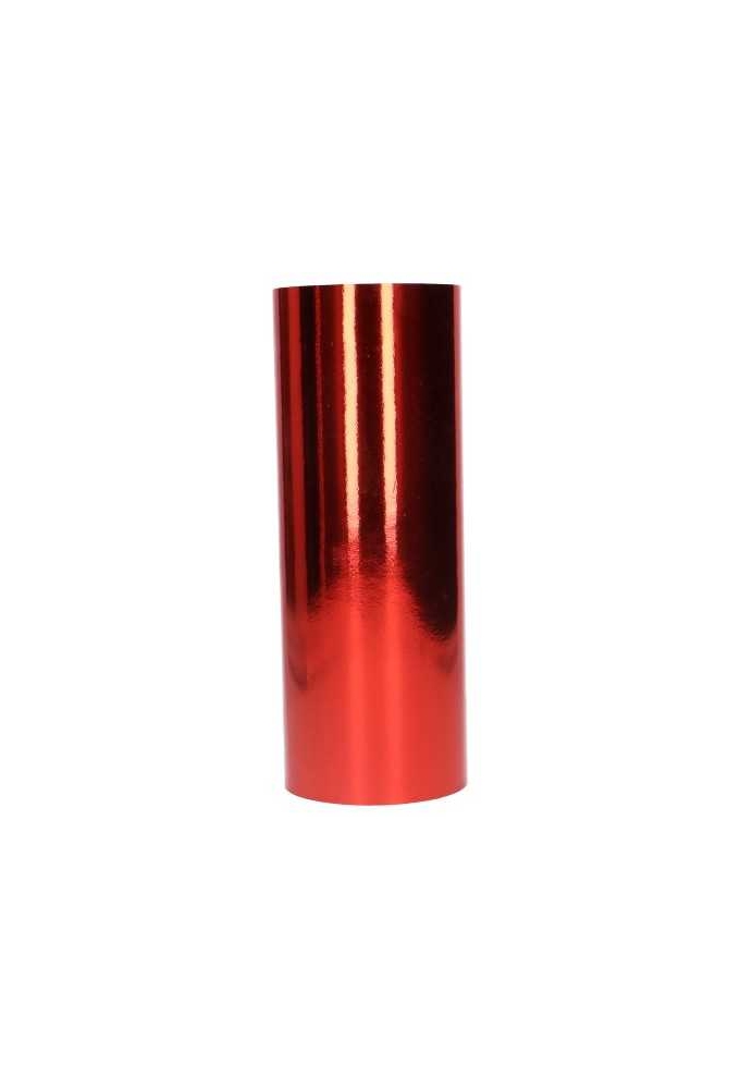 Breed Openings lint Metallic Rood 25cm x 10meter